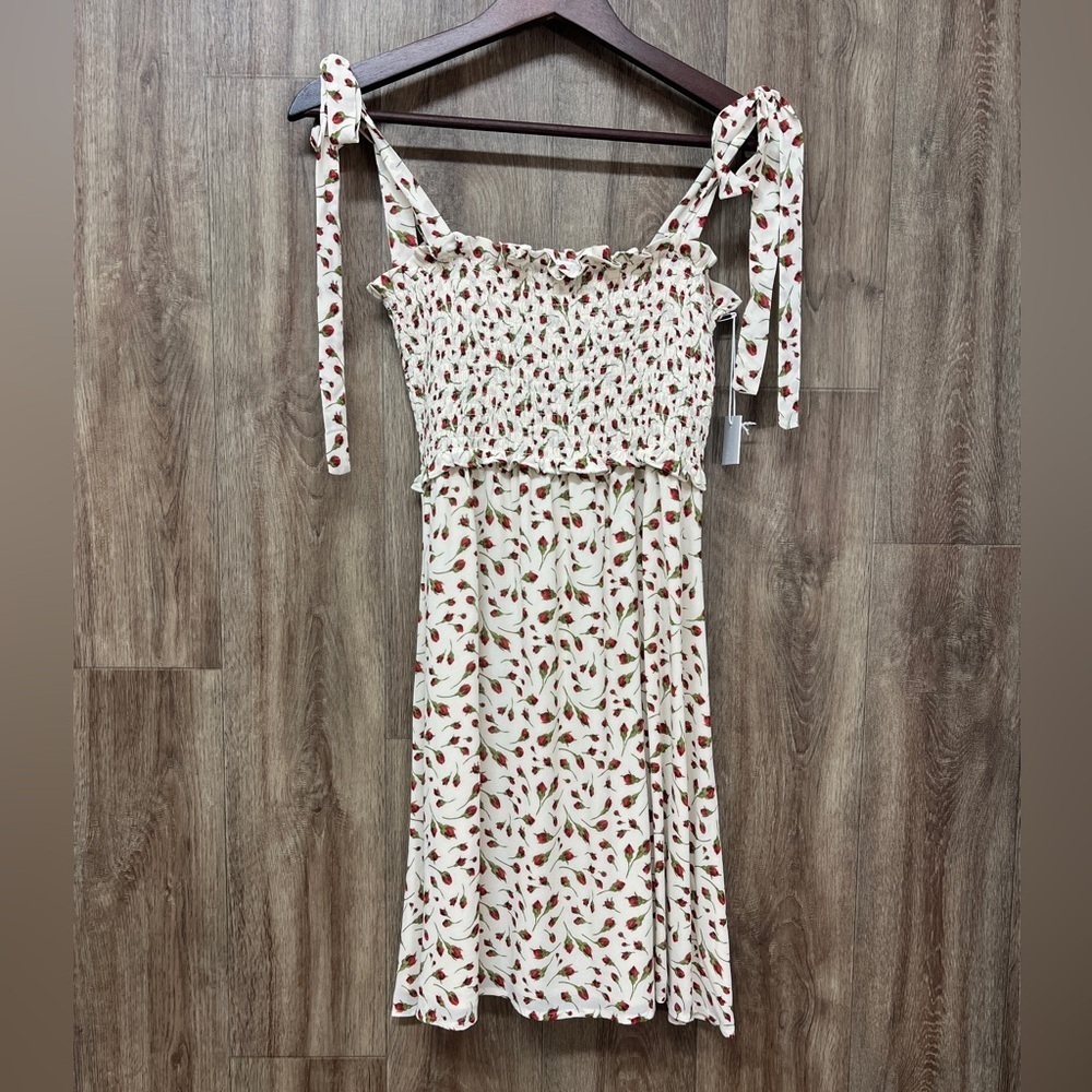 Reformation Seabreeze Mini Dress with Adjustable Tie Straps